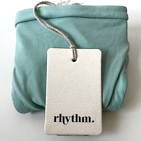 NWT XL Rhythm aquamarine light teal mint sea foam bitsy low rise skimpy bottom - Picture 9 of 9